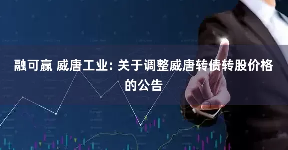 融可赢 威唐工业: 关于调整威唐转债转股价格的公告