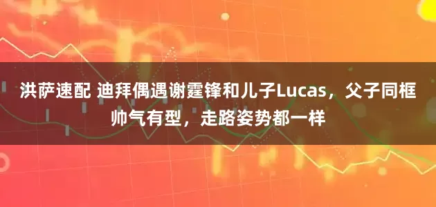 洪萨速配 迪拜偶遇谢霆锋和儿子Lucas，父子同框帅气有型，走路姿势都一样